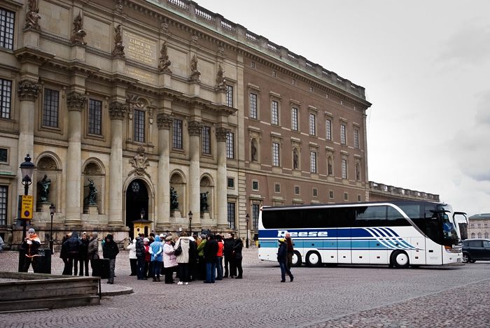 Turister vid Stockholms slott