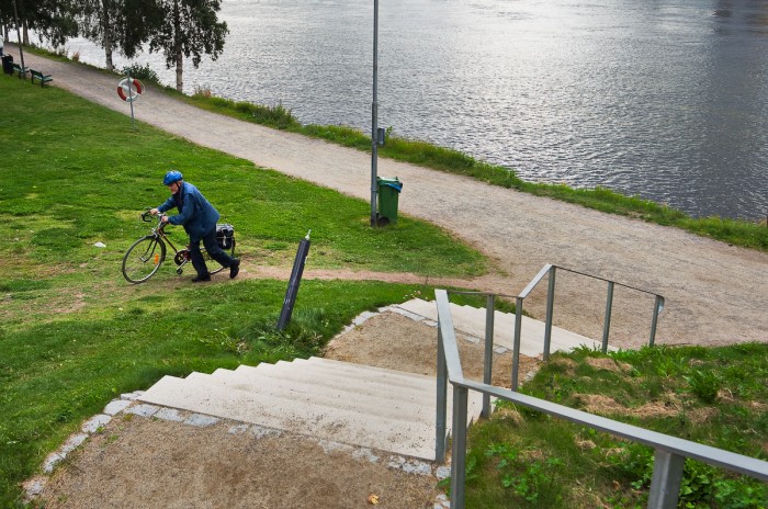Vid Strandpromenaden, Umeå. Fotograf Lars-Göran Norlin