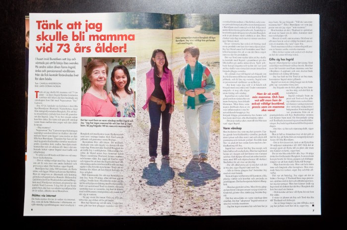 Uppslag tidningen Allers