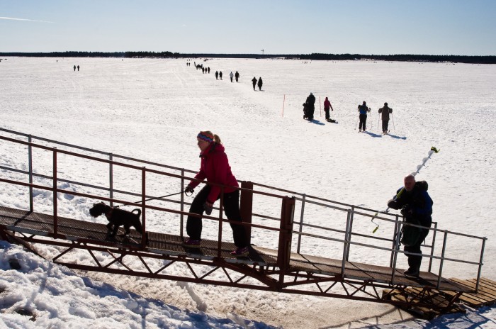 Södra hamn, Luleå den 1 april 2013. 