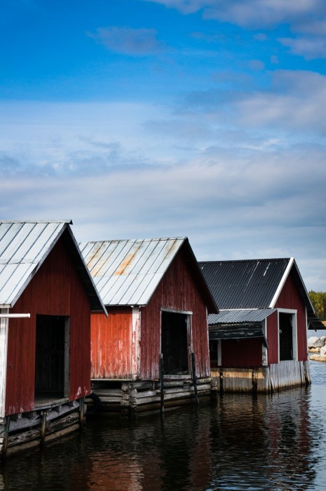 Båtskjul i Brändö hamn