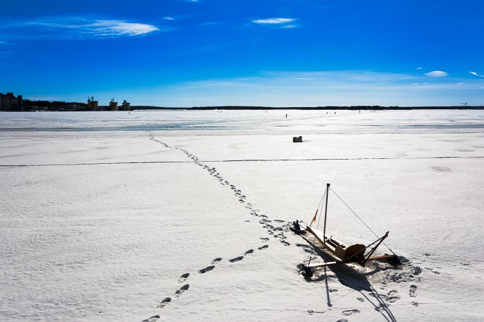 Södra hamn, Luleå, 26 mars 2014.