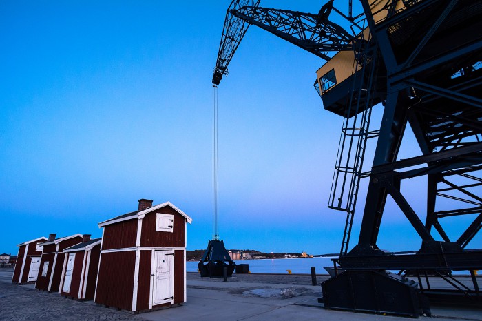 Södra hamn, Luleå, 6 april 2014.