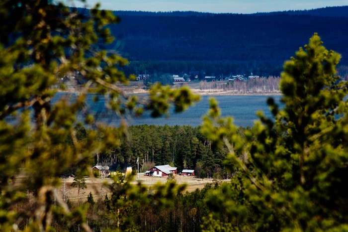 Utsikt från Bälingeberget, 13 maj 2014.