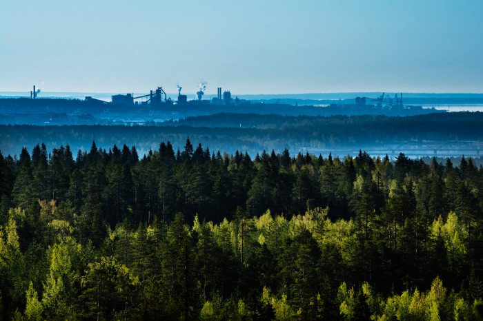Utsikt från Bälingeberget, 21 maj 2014.