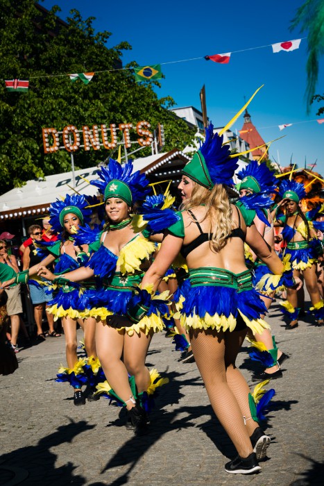 Samba med Latin World Rhythm, Storgatan, Luleå, 11 juli 2014.